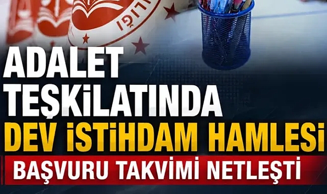 Adalet teşkilatına dev kadro! 15 bin yeni personel alınacak