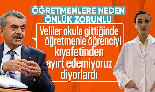 Yusuf Tekin, öğretmenlere önlük düzenlemesi hakkında konuştu