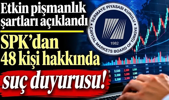 SPK duyurdu! 48 kişiye suç duyurusu ve işlem yasağı